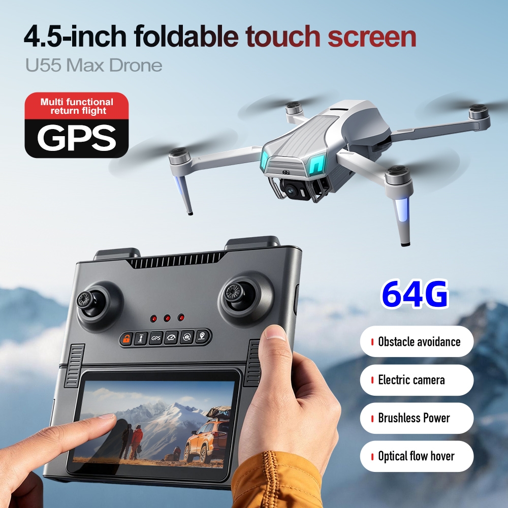 NCZOBOE U55 โดรน GPS ระดับมืออ - Drone Gimbal 3 Axis บทวิจารณ์และราคา