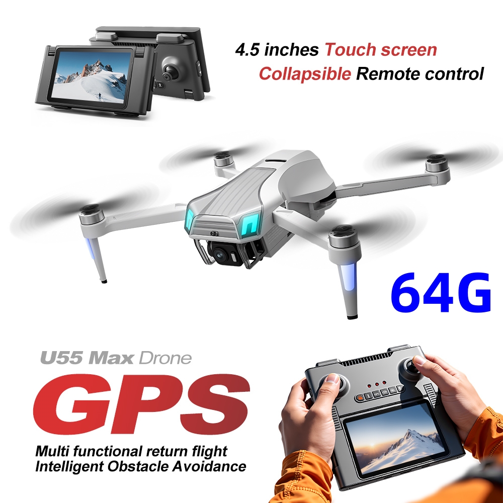 NCZOBOE U55 โดรน GPS ระดับมืออ - Drone Gimbal 3 Axis บทวิจารณ์และราคา