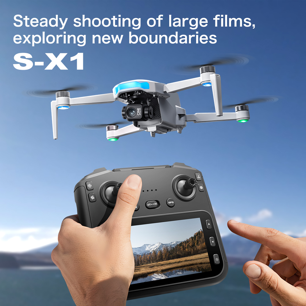 โดรน GPS รุ่น S-X1 ดั้งเดิม กล - Drone Gimbal 3 Axis บทวิจารณ์และราคา